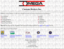 Tablet Screenshot of omegacb.com